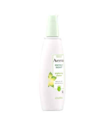 Aveeno Positively Radiant Brightening Facial Cleanser 6.7 Fl Oz Pack of 3 - Sensitive Skin, Non-Comedogenic, Oil-Free, Hypoallergenic - Buy Online on GoSupps.com