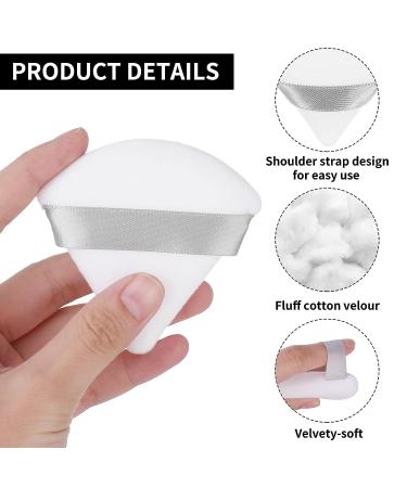 Molain 2Pcs Triangle Makeup Puff Set - Soft Reusable Cosmetic Sponges for Loose Powder & Foundation - Black & White - Buy Online on GoSupps.com