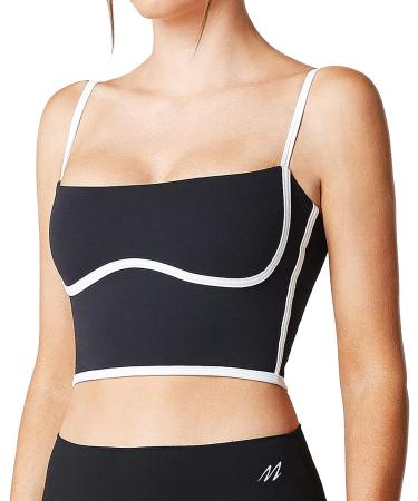 Move With You Sleeveless Padded Sports Bra Tank Top - Black, Small - Buy Online on GoSupps.com