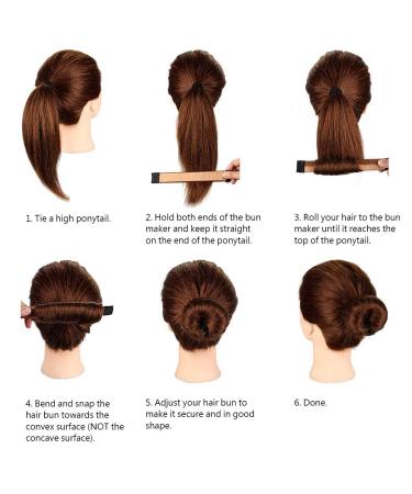 Shop Pieces Hair Bun Maker - DIY French Twist Hairstyle for Women & Girls | Brown & Blonde | International Shipping Available - Buy Online on GoSupps.com