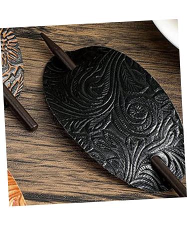 FRCOLOR Womens Hair Clips Hairpin stick ponytail holder barrettes for women bun holder clips for girls clips simple stick Miss Classical leather Hair Stick Pin - Buy Online on GoSupps.com