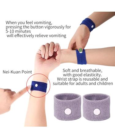 8Pcs Travel Sickness Bands - Anti Nausea Relief Wristbands for Men and Women - Motion Sickness Bands for Travel - Blue, Pink, Black, Gray - Buy Online on GoSupps.com