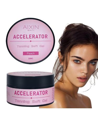 Sun Bed Tanning Accelerator Tan Accelerator for Sunbed Peach Tan Enhancers & Accelerators Self-Tanning Soft Gel Beaches and Cream Sunbed Cream for Natural Brown High Moisturizing & Refreshing
