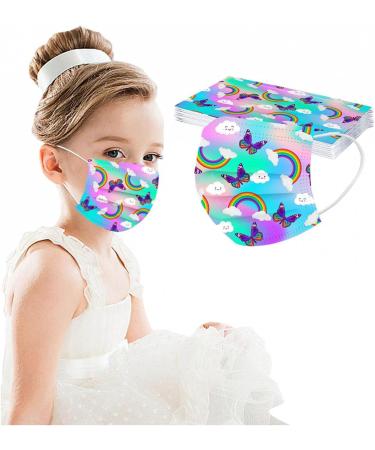 Celendi 50pcs Kids Disposable_Face_Mask 3 Ply Children_Masks Protection Breathable Kids_Mask Anti Dust Back to School Supplies - Buy Online on GoSupps.com