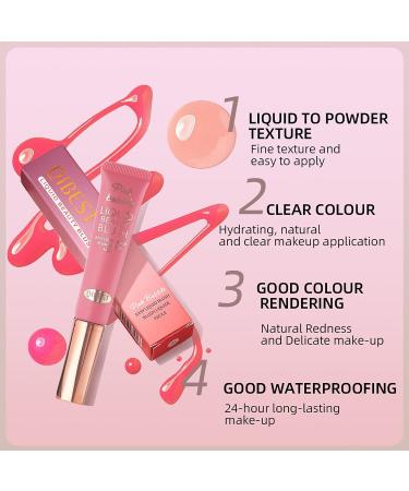 Matte Cream Blush Stick with Cushion Applicator - Peach Pink | Long-Lasting Dewy Finish | Natural Cheek Tint - Lightweight & Blendable - Buy Online on GoSupps.com
