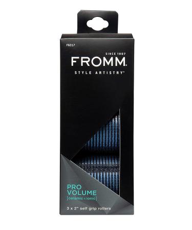 Fromm ProVolume 2 Ceramic Ionic Hair Rollers - 2 Inch, Navy (Pack of 3 - Buy Online on GoSupps.com