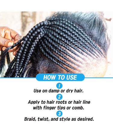 MORE Crazy Conditioning Shining Braiding Gel - Extra Extreme Hold for All Hair Types | Clear Styling Gel for Braiding, Twisting, and Edges - Enriched with Black Castor Oil for Scalp Nourishment, Hair Growth, and Shine - Buy Online on GoSupps.com