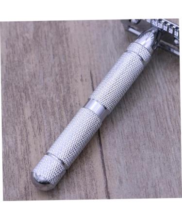 Premium Steel Double Edge Safety Razor for Men - Textured Design Solid Wood Handle Perfect for a Close Shave - 1 Count - Buy Online on GoSupps.com