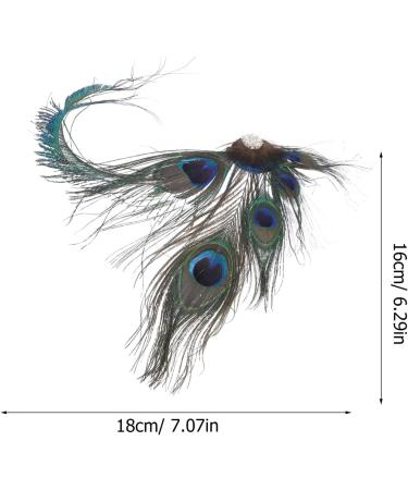 Healeved Hair Clip - Fashion Peacock Hair Pins Peacock Fascinator Peacock Hair Clip for Women and Girls - Fascinator - Buy Online on GoSupps.com