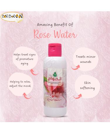 Buy Elhawag Rose Water - Natural Purified Roses for Refreshing Skin & Lasting Scent | 4.39 oz (130 ml) - International Shipping Available - Buy Online on GoSupps.com