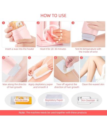 LIARTY Wack Marking Set - Painless Waxing Hair Remover | Double Woor Warler - Warm Wax Waxing for Smooth Skin (Pink) - Buy Online on GoSupps.com