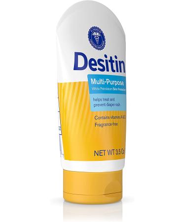 Desitin Skin Protectant & Diaper Rash Ointment with Vitamins A & D 3.5 oz Travel Size Tube - Buy Online on GoSupps.com