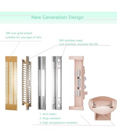 Flawless Nu Razor Pink Replacement Heads - Compatible with Finishing Touch, Rose Gold Body, 2 Blades + 1 Charger Cord - Buy Online on GoSupps.com