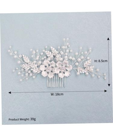 FRCOLOR Hair Comb Made of Crystal Pearl Hair Comb with Floral Pattern Wedding Hair Comb Flower Hair Accessories Rhinestone Headpiece Wedding Tiara Diamond Headpiece Bridal - Buy Online on GoSupps.com