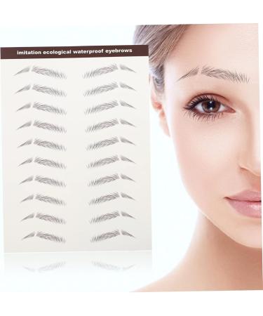 Baluue 42 Pcs Eyebrow Stickers Grooming Shaping Eyebrow Sticker Eyebrow 4d Peel Hair Water Transfer Paper - Buy Online on GoSupps.com