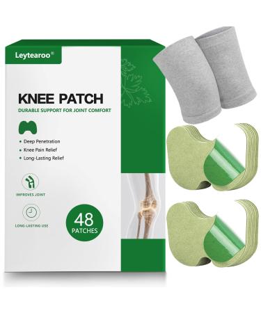 Leytearoo Knee Paches 48PCS Herbal Knee Patch Pain Relief Patches One Pair Knee Sleeves Long Lasting Relief of Joint