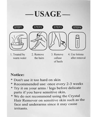 Painless Crystal Hair Eraser for Women - Mini Exfoliation Epilator for Silky Smooth Skin (Blue) - Buy Online on GoSupps.com