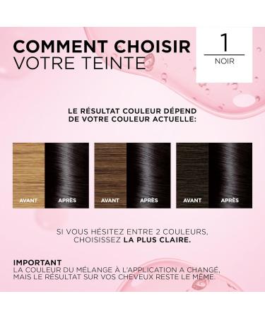 L'Or al Paris Teinte Permanente Excellence Cr mes 1 Noir Coloration Triple Traitement Longue Dur e avec Acide Hyaluronique Couverture 100% Cheveux Blancs - 2 Teintes - Buy Online on GoSupps.com