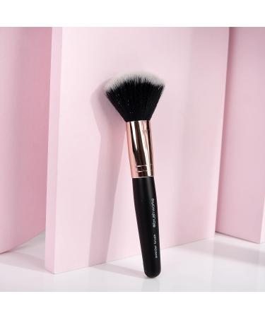 Brushworks Powder Brush Black and Gold One Size - Buy Online on GoSupps.com