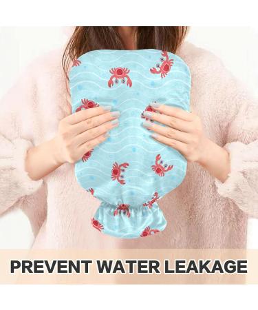 NAANLE Sea Wave Crabs Hot Water Bottle - 2L Transparent Heat Bottle for Back Pain Relief & Cold Therapy Hand & Foot Warmer - Buy Online on GoSupps.com