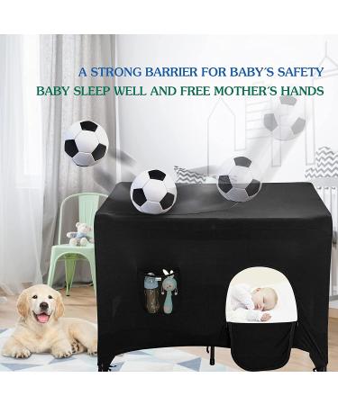 Pack N Play Blackout Cover  Hiaksedt Crib Canopy Cover for Pack and Play  Breathable Blackout Tent for Travel Crib  Portable Stretchy Netting Cover for Indoor Outdoor Travel Playard - Buy Online on GoSupps.com