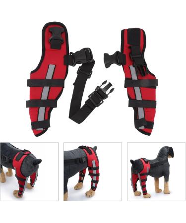 Dog Knee Brace Adjustable Dog Leg Brace Double Rear Leg Brace Elastic Shockproof Dog ACL Brace CCL Brace Hind Leg Pet Knee Pads with Reflective Strips for Pets and Dogs (XS) X-Small - Buy Online on GoSupps.com