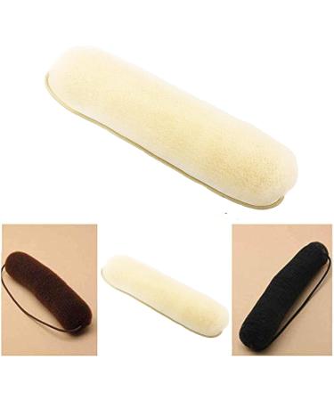 Hair Bun Bump Up Maker Shaper Hollywood Style Sponge Roll for Women - Blonde - Buy Online on GoSupps.com