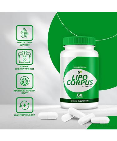 NutraVibe (2 Pack) Lipo Corpus - Official Formula for a Fit and Healthy Body All-Natural Ingredients to Support Energy and Overall Health Premium LipoCorpus Pastillas Reviews (120 Capsules) - Buy Online on GoSupps.com