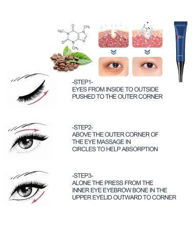 2pcs Peptide Lifting Eye Gel for Men - Anti-Aging & Moisturizing Eye Cream - Buy Online on GoSupps.com