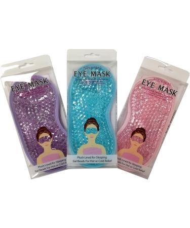County Aqua Peas Cooling Gel Eye Mask - Cool/Warm Therapy - Perfect For Insomnia Puffy Eyes & Dark Circles (Pink) - Buy Online on GoSupps.com