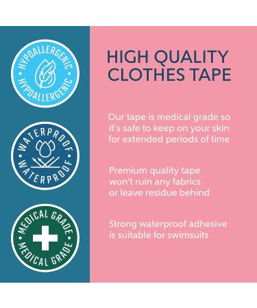 CLING IT2 Double Sided Tape for Clothes - 100 Strips, Hypoallergenic Fabric Tape, Transparent & Medical Grade - Buy Online on GoSupps.com