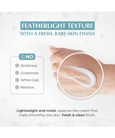 JEU'DEMEURE Anti-Aging SPF 50 Face Moisturizing Sunscreen Lotion with Broad Spectrum, Melatonin, Lightweight, Non-Sticky, Sun Essence for Sensitive Skin, 1.69 fl oz - Buy Online on GoSupps.com