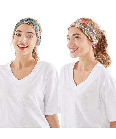 OFFTESTY 6 Pack Non-Slip Boho Headbands for Women â€“ Stretchy Yoga & Workout Hair Bands - Buy Online on GoSupps.com