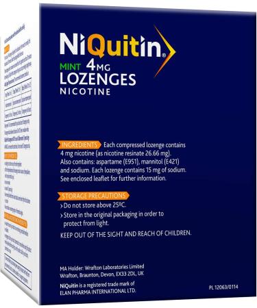 NiQuitin 4mg Mint Lozenges - 132 Lozenges for Effective Smoking Craving Relief - Long-Lasting Aid to Reduce and Quit Smoking - Buy Online on GoSupps.com