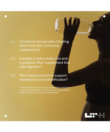 LTH D.TOX Program Kit - Trusted by Life Time Members - Body Detox Support - Includes 20 Servings D.TOX Shake Mix & 30 Servings Fiber Supplement - Supports Healthy Metabolism - Chocolate - Buy Online on GoSupps.com