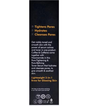 mCaffeine Toner Serum Niacinamide Serum 5 Percent - Pore Tightening Blemish Reducing 24 Hour Hydration - Lightweight and Non-Greasy - 150 ml - Buy Online on GoSupps.com