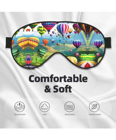 Shop Hot Air Balloons Eye Mask - Soft Adjustable Comfort for Men & Women | International Shipping Available - Buy Online on GoSupps.com