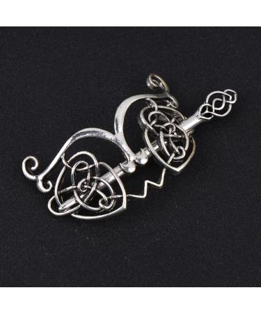 Buy Lurrose Vintage Celtic Knot Hair Clips - Silver Viking Accessories for Men & Women - Buy Online on GoSupps.com