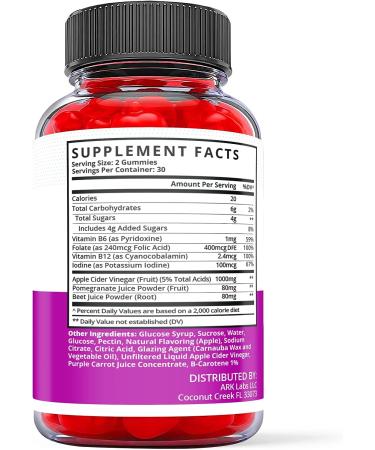 Biopure Keto ACV Gummies - Vegan Formula for Weight Loss with Apple Cider Vinegar and Vitamin B12 (60 Gummies) - Buy Online on GoSupps.com