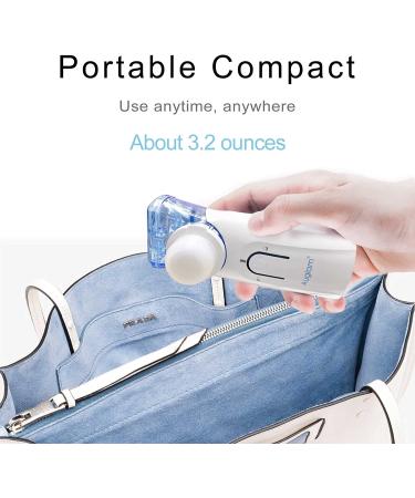 Portable USB Rechargeable Ultrasonic Nebulizer for Adults & Kids - Auto Clean, Travel Friendly - White - Buy Online on GoSupps.com