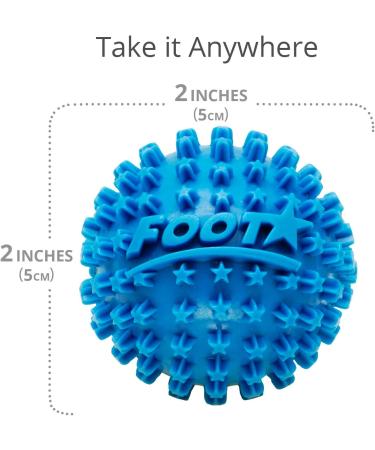 Body Back Foot Star Massager Ball and Plantar Fasciitis Roller - Blue - Soothe Foot Stress and Discomfort - Buy Online on GoSupps.com