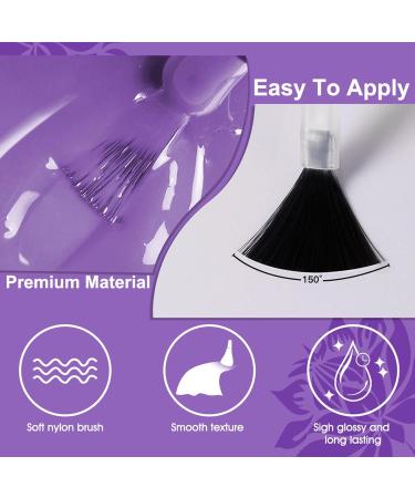 Purple Nail Polish - Lavender Purple Nail Varnish - Neon Purple Color Nail Polish - Water Based Formula Quick Dry Nail Polish - Nail Design Decoration at Home No Need Baking - Buy Online on GoSupps.com