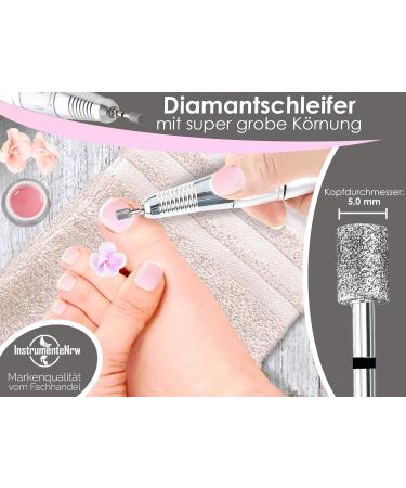Horn Skin Remover & Foot Care Device - Diamond Mill for Manicure & Pedicure | Best Hornhaut Care Tool - Buy Online on GoSupps.com