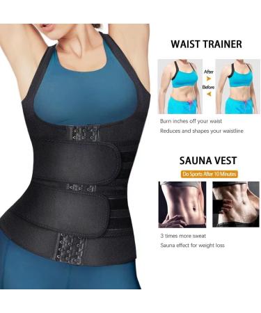 HOPLYNN Neoprene Sauna Sweat Waist Trainer Vest for Women - Tummy Control & Body Shaper - Buy Online on GoSupps.com