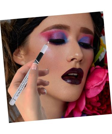 PLAFOPE 40 Pcs Lying Silkworm Eyeliner Highlighter Eye Liner Pen Makeup Eyeliners Gel Wooden Pole White - Buy Online on GoSupps.com