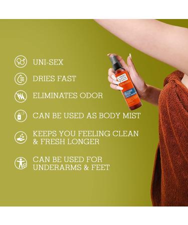 Deozein Fresh Natural Spray Deodorant by Source Vit Apothecary - Crisp Light Floral Scent - Non-Toxic Odor Control for Men, Women, Teens - 4.46 fl. oz - Buy Online on GoSupps.com