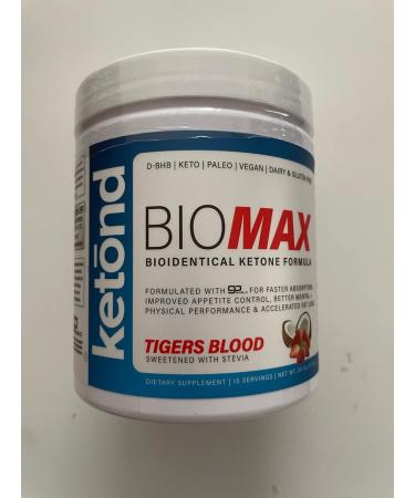 Ketond BioMAX Ketones 11.7g D BHB + SolaThin Acetyl L Carnitine for Rapid Weight Loss - Tigers Blood (15 Servings) - Buy Online on GoSupps.com