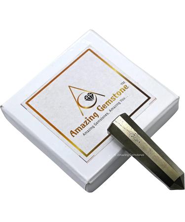 Pyrite Crystal Tower 2-3 Inch - Natural Healing Point Obelisk for Reiki Grid - 1 Pc - Buy Online on GoSupps.com