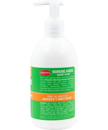 O'Keeffe's Working Hands Moisturizing Hand Soap - Fresh Orange Oil - 12oz Pump (4 Pack) - Buy Online on GoSupps.com