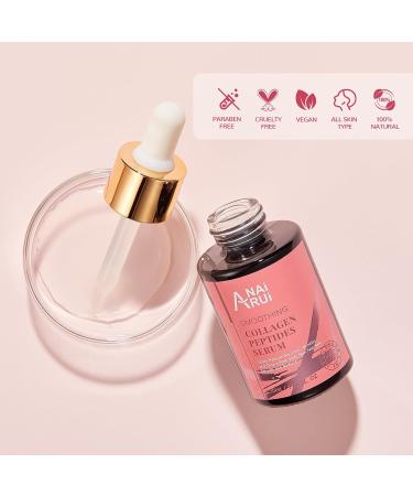 ANAiRUi Collagen Peptide Serum for Face with Hyaluronic Acid | Targets Fine Lines & Wrinkles | Plumps and Firms Skin | Anti-aging Collagen Serum for Face & Neck 30ml - Buy Online on GoSupps.com